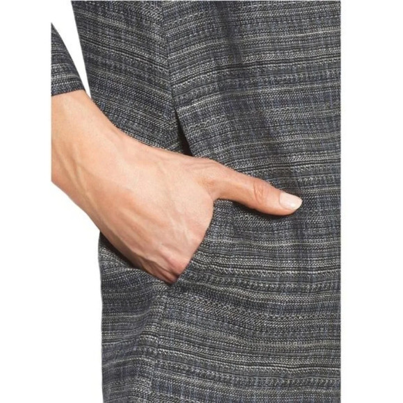 Eileen Fisher Coastline Linen Stripe Shirt  - Picture 2 of 11